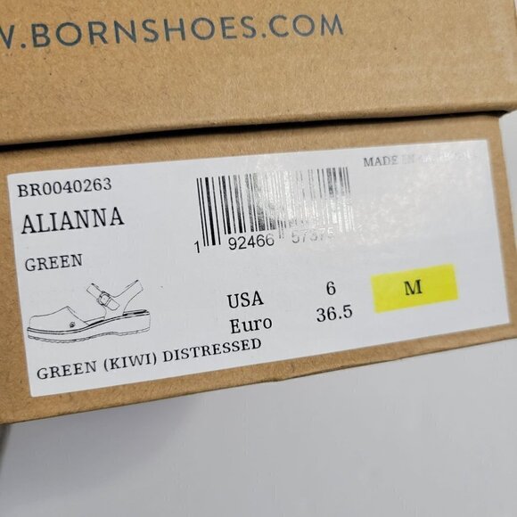 BORN Leather Alianna Platform Comfort Clogs Women Size 6 - Picture 11 of 14